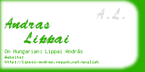 andras lippai business card
