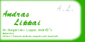 andras lippai business card